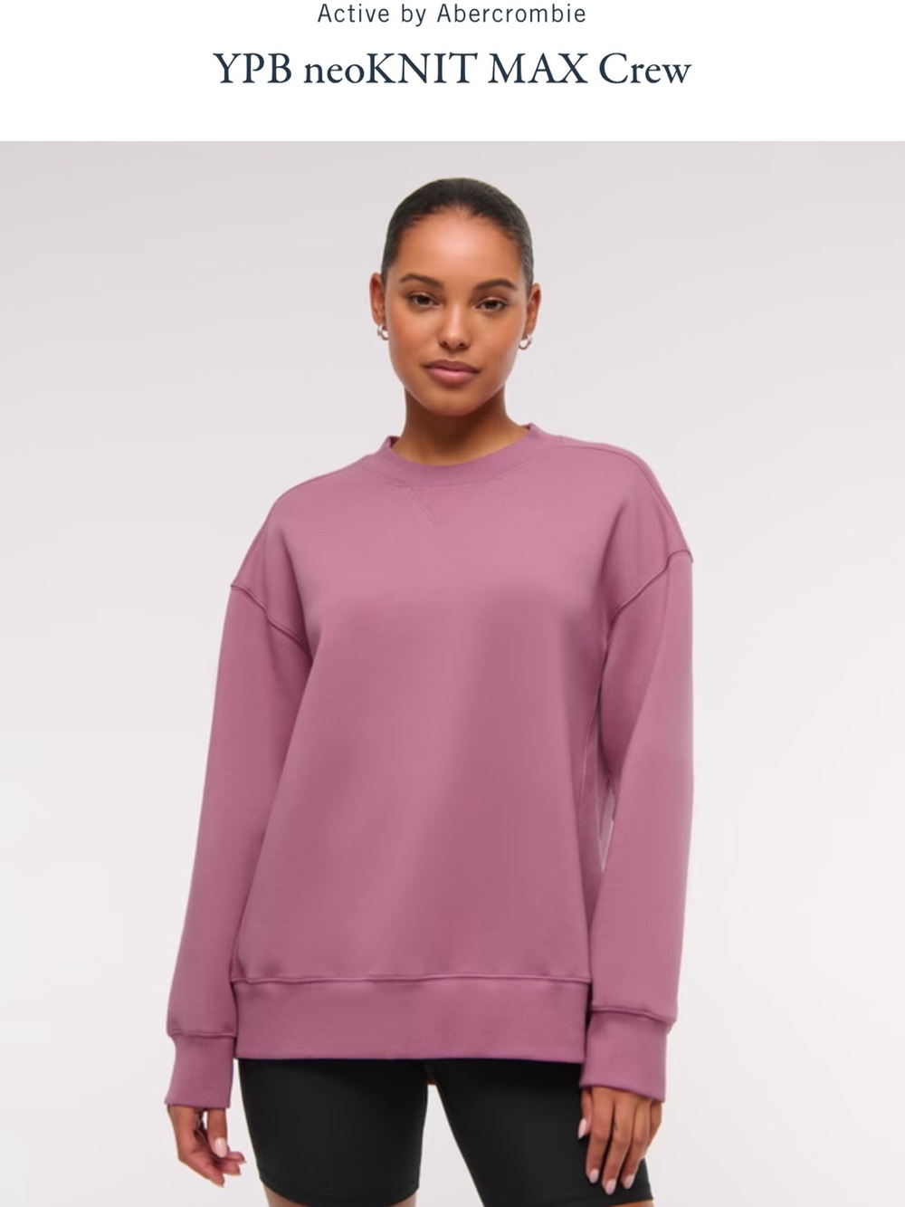 NWT Abercrombie & Fitch YPB neoKNIT MAX Crew, Sz L